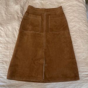 Mark and Spencer autograph suede midi skirt in uk12